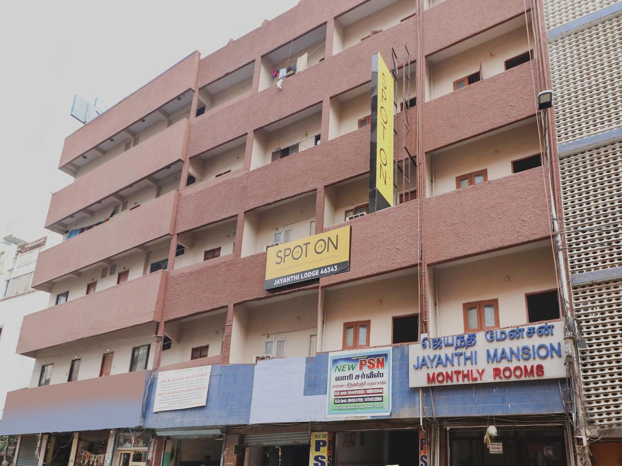 SPOT ON 46343 Jayanthi Mansion Hotel Chennai Bagian luar foto